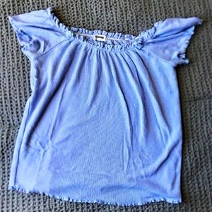 Lavender off the shoulder top